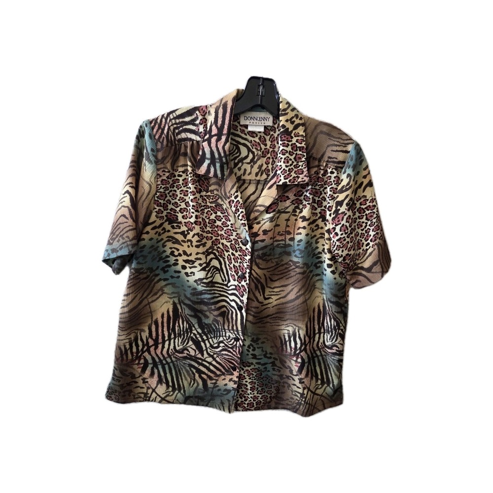 Donkenny Petite Animal‎ Print Blouse – Size PL